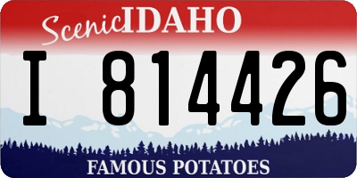 ID license plate I814426
