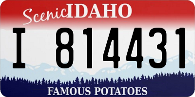 ID license plate I814431