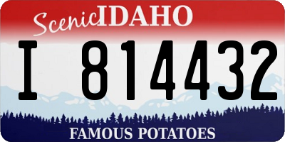 ID license plate I814432