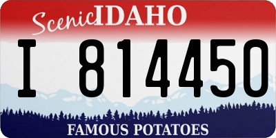 ID license plate I814450