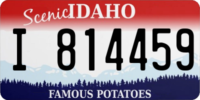 ID license plate I814459