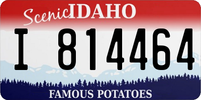 ID license plate I814464