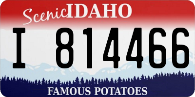 ID license plate I814466