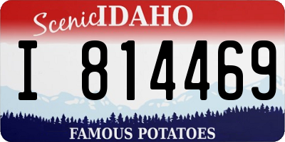 ID license plate I814469