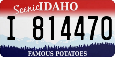 ID license plate I814470