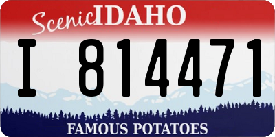 ID license plate I814471