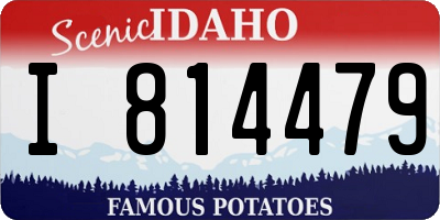 ID license plate I814479