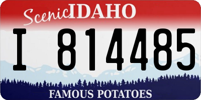 ID license plate I814485