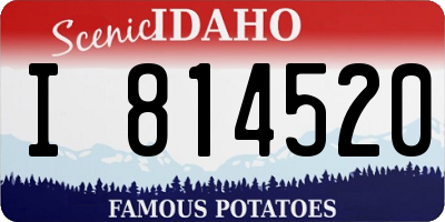 ID license plate I814520