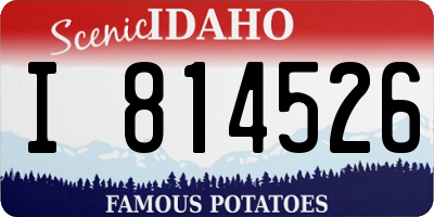 ID license plate I814526