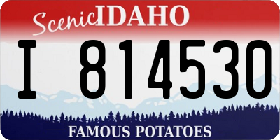 ID license plate I814530