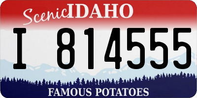 ID license plate I814555