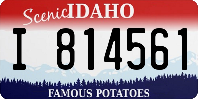 ID license plate I814561