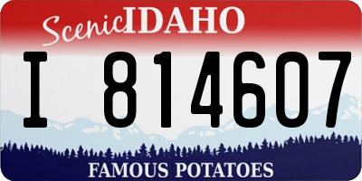 ID license plate I814607