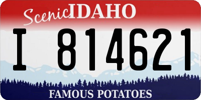 ID license plate I814621