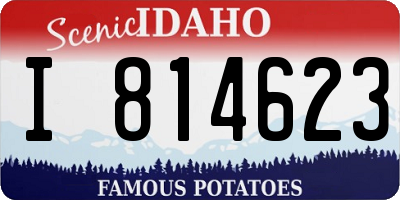 ID license plate I814623