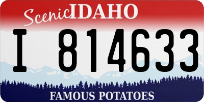 ID license plate I814633