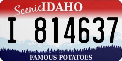 ID license plate I814637