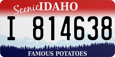ID license plate I814638