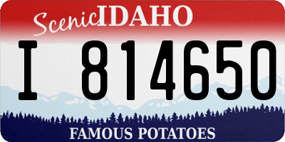 ID license plate I814650