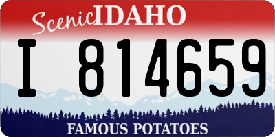 ID license plate I814659