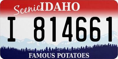 ID license plate I814661