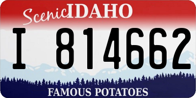 ID license plate I814662