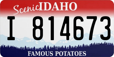 ID license plate I814673