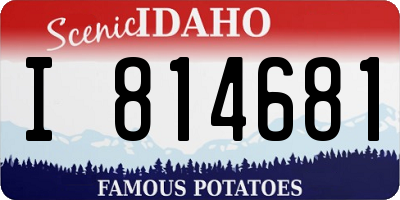 ID license plate I814681
