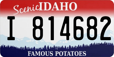 ID license plate I814682