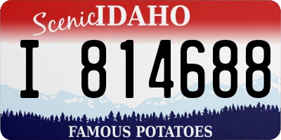 ID license plate I814688