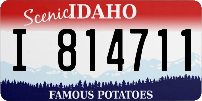 ID license plate I814711