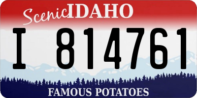 ID license plate I814761