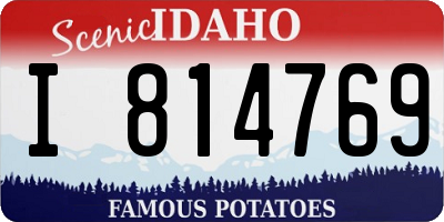 ID license plate I814769