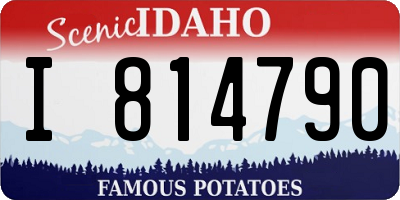 ID license plate I814790