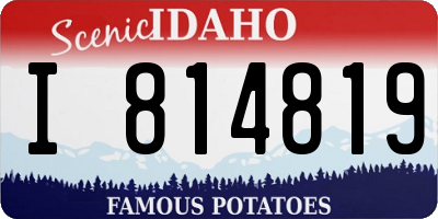 ID license plate I814819