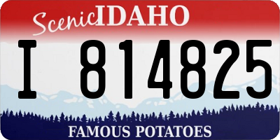 ID license plate I814825
