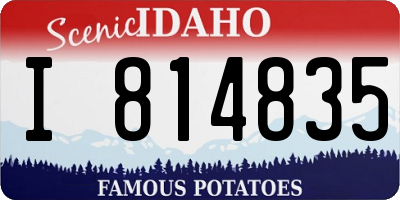 ID license plate I814835