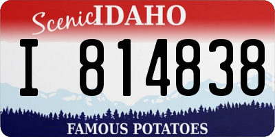 ID license plate I814838