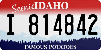 ID license plate I814842