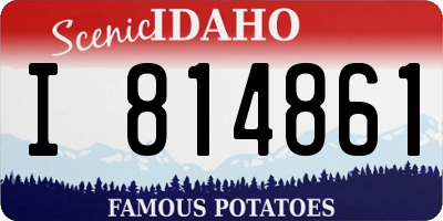 ID license plate I814861