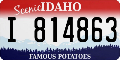 ID license plate I814863