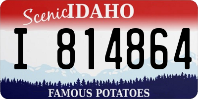 ID license plate I814864