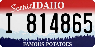 ID license plate I814865