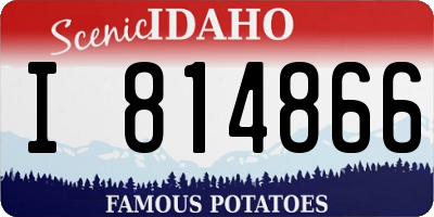 ID license plate I814866