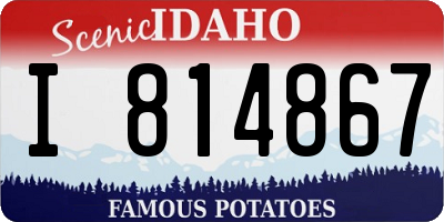 ID license plate I814867