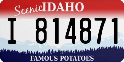 ID license plate I814871