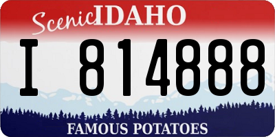 ID license plate I814888