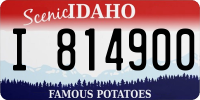 ID license plate I814900
