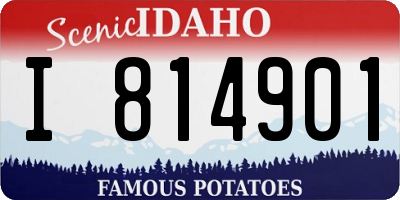 ID license plate I814901